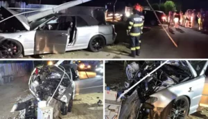 Trei persoane, între care o adolescentă de 15 ani, rănite într-un accident pe DJ 412A în comuna Buturugeni, Giurgiu; poliția a deschis dosar penal pentru vătămare corporală din culpă
