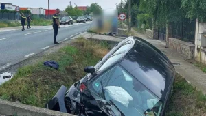 Accident rutier! Un copil și doi adulți transportați la spital