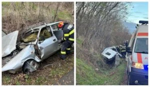 IMAGINI DE COȘMAR! Ce au găsit salvatorii în mașina zdrobită! Detaliul observat imediat între fiarele contorsionate