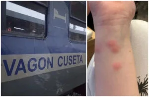 Coșmar în trenul CFR! O tânără a ajuns direct la spital după ce a dormit la cușetă. Ce a găsit în așternuturi