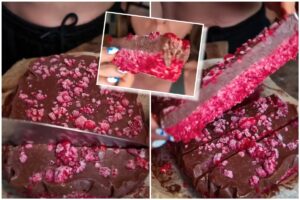 Slăbești mâncând ciocolată! Ingredientul banal din care faci cel mai bun desert dietetic cu zmeură și cacao