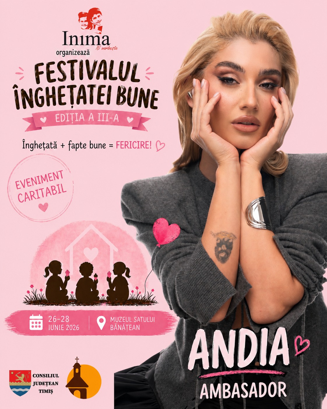 Andia, gest impresionant pentru copiii din Casa InimiiLor! Ce se întâmplă la Timișoara între 26 și 28 iunie
