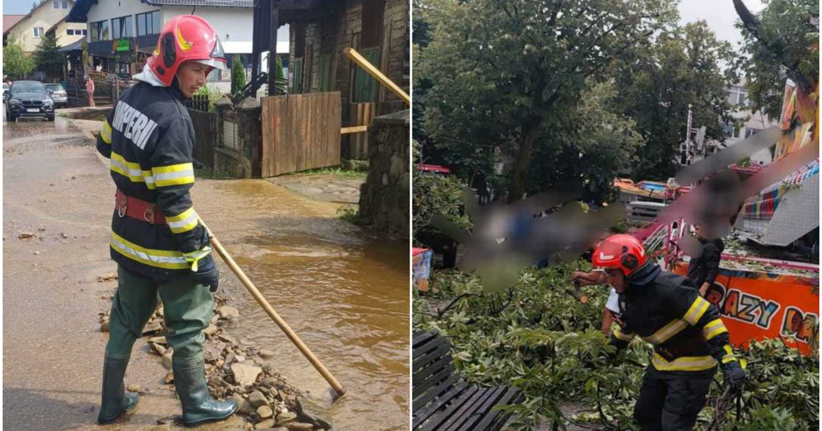 Furtuni severe în 16 județe și București. Bilanțul pagubelor și problemele de circulație pe drumurile naționale