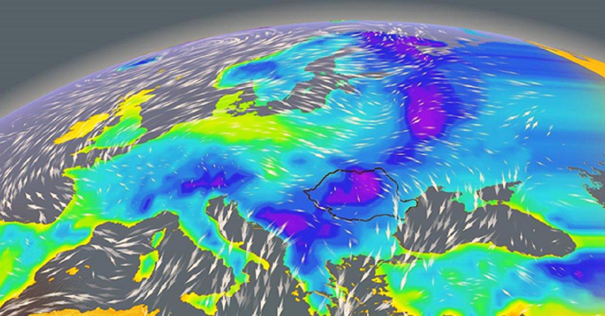O masă de aer polar a ajuns în România. Temperaturile au scăzut brusc cu până la 15 grade sub normal