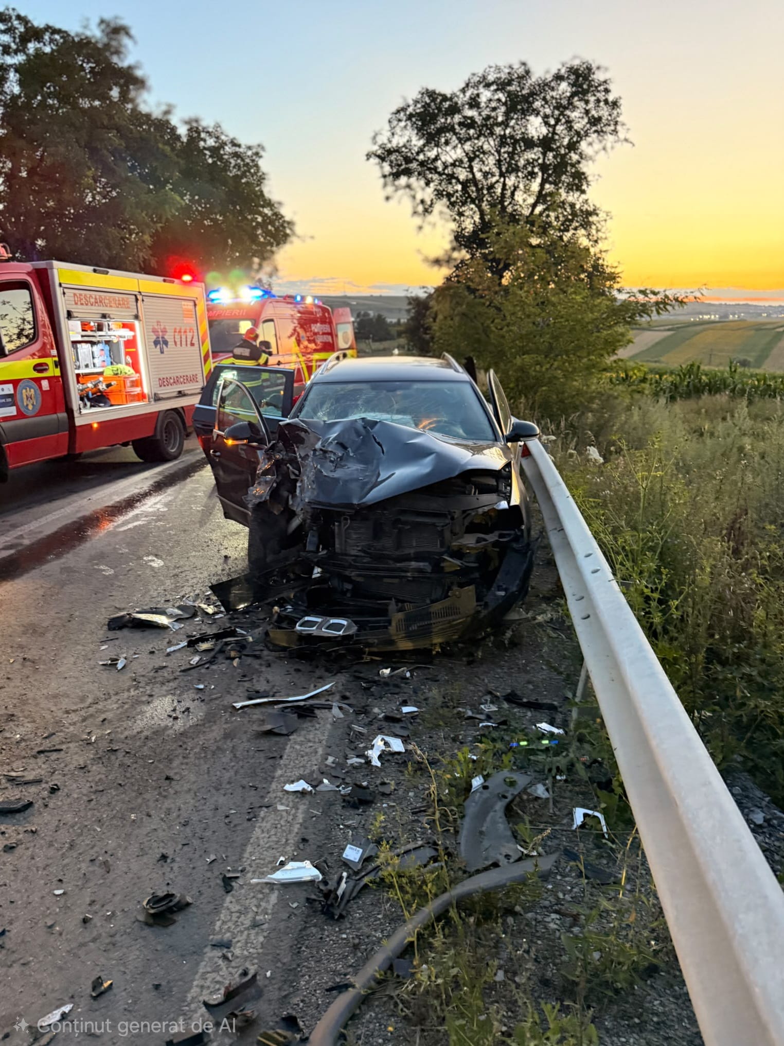 Patru persoane, inclusiv un minor, au ajuns la spital în urma unui accident rutier produs în localitatea Bosanci