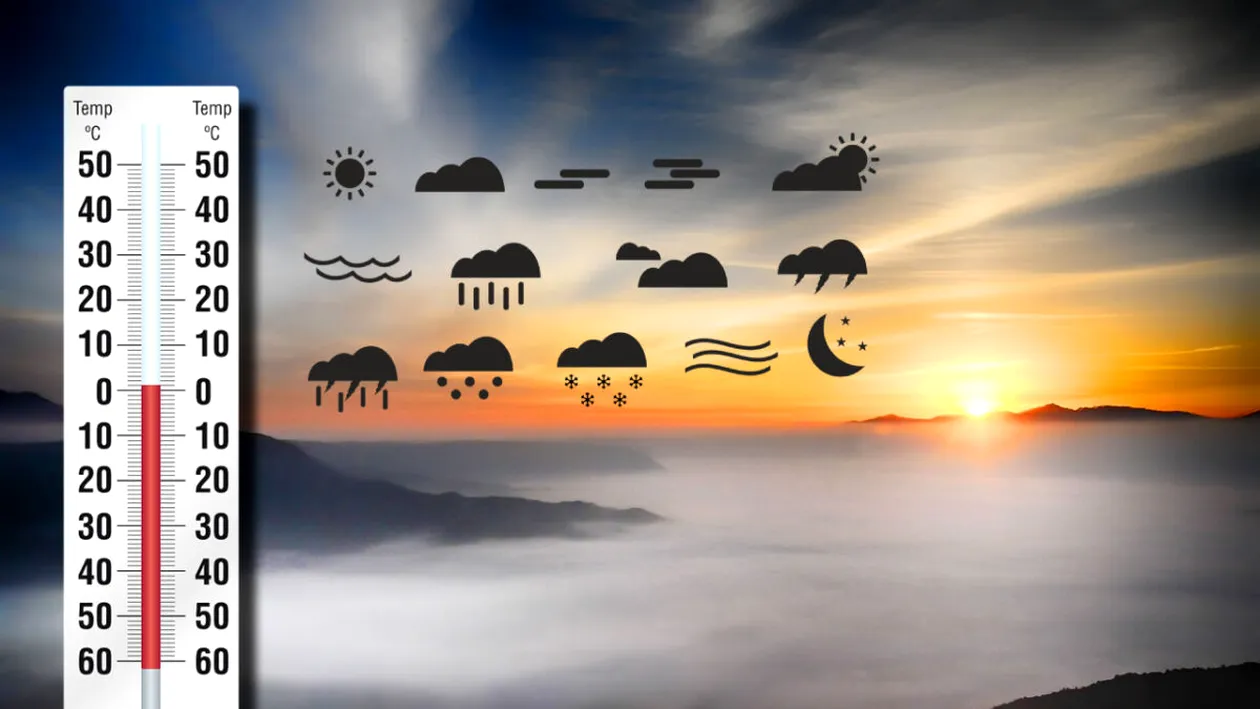 ANM a actualizat prognoza meteo. Capitala și 28 de județe sunt vizate de cod galben de furtuni și ploi torențiale