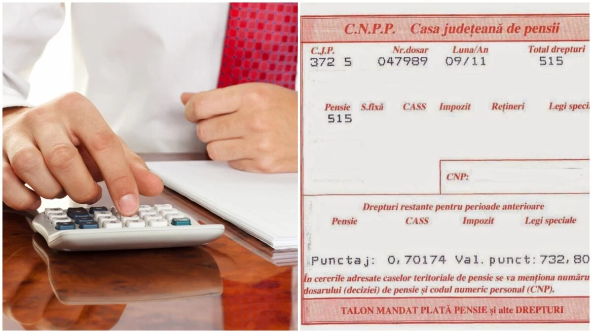 Cum se calculează taxele pentru pensiile care depășesc pragul de 3.000 de lei începând din august 2025