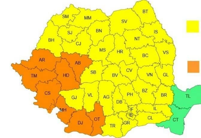 ANM anunță un val de căldură persistent și temperaturi de 39 de grade. Cod portocaliu de caniculă în opt județe