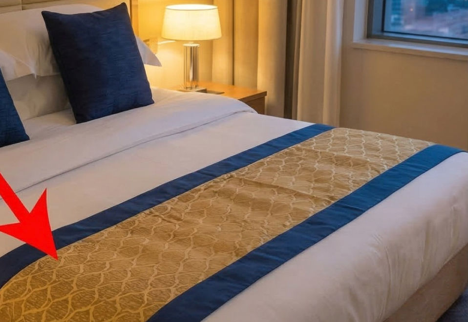 La ce folosește banda decorativă de la capătul patului din camerele de hotel